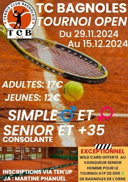 tournoi open du club de Bagnoles