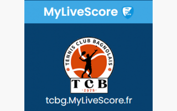 Mylivescore arrive au TCB